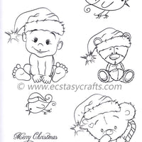 Joy! Crafts - Clear Stamp - Teddy Bear Christmas