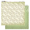 12 x12 Patterned Paper  - Blooms In Green - Vintage Rose Collection (5)