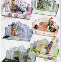 3D Precut Circus Clowns Easel Card Kit 1