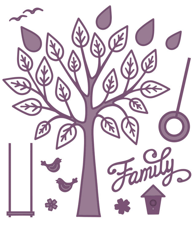 Sue WIlson - Finishing Touches Collection - Family Tree Die