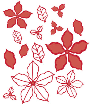 Sue Wilson Dies - Festive Collection - Poinsettia Additions