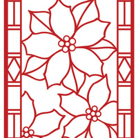 Sue Wilson Dies - Festive Collection - Stained Glass - Poinsettia