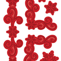 Sue Wilson Dies - Festive Collection - Snowflake Flourish & Corner