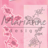 Marianne Design: Collectables Die & Stamp Set - Flowers & Leaf 2