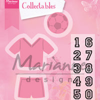 Marianne Design: Collectables Dies & Stamp Set - Football