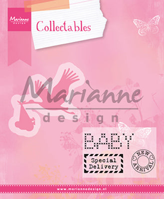 Marianne Design: Collectables Die & Stamp Set - Stork