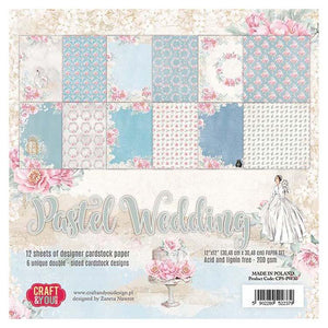 Craft & You Design Pastel Wedding 12x12 Paper Set