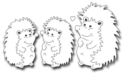 Frantic Stamper Cutting Die - Mom And Baby Hedgehogs