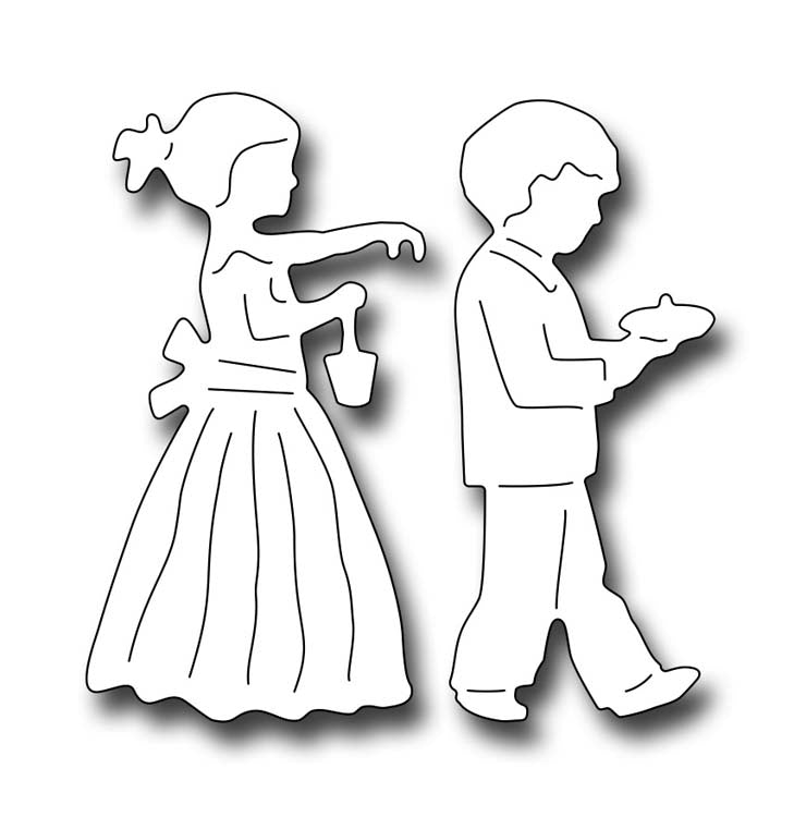 Frantic Stamper Cutting Die - Flower Girl And Ring Bearer