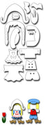 Frantic Stamper Cutting Die - Dutch Doll Clothes