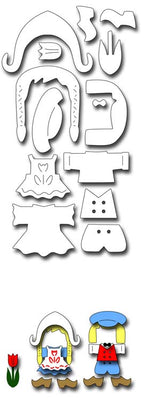 Frantic Stamper Cutting Die - Dutch Doll Clothes