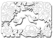 Frantic Stamper Cutting Die - Floral Frame and Hummingbirds