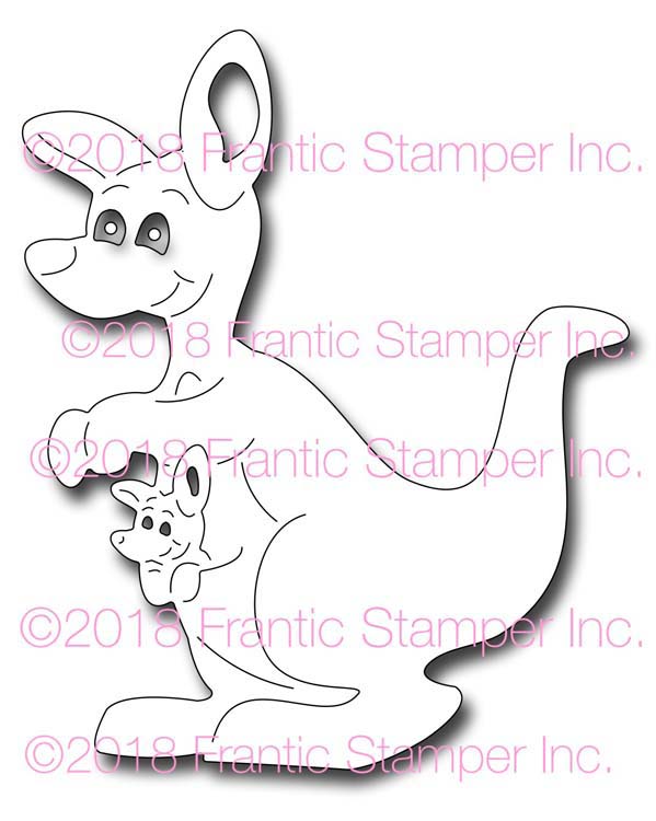 Frantic Stamper Cutting Die - Matilda the Kangaroo