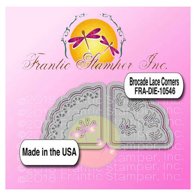 Frantic Stamper Cutting Die - Brocade Lace Corners