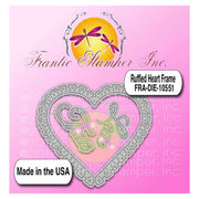 Frantic Stamper Cutting Die - Ruffled Heart Frame