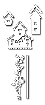 Frantic Stamper Cutting Die - Garden Birdhouses (set of 7 dies)