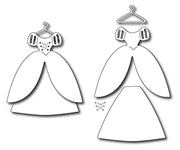 Frantic Stamper Cutting Die - Princess Dress (set of 4 dies)