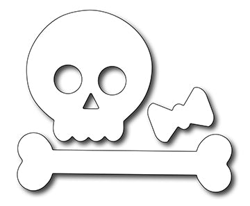 Frantic Stamper Cutting Die - Cute Skull and Crossbone