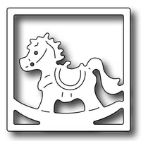 Frantic Stamper Cutting Die - Square Vignette Rocking Horse Insert