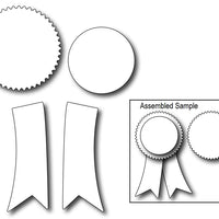 Frantic Stamper Cutting Die - Seal and Ribbon