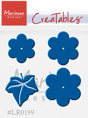 Marianne Design: Creatables Dies - Extra Large Flower Set With Leaf