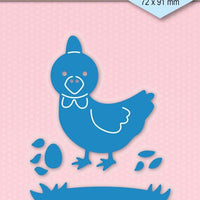 Nellie's Choice - Shape Die Blue Easter Chicken