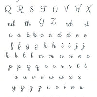 Creative Expressions - Clear Stamps - Elegant Alphabet & Numbers